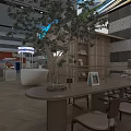 High speed Railway Station Modern Interior With Large Screens Service Counter And Signage