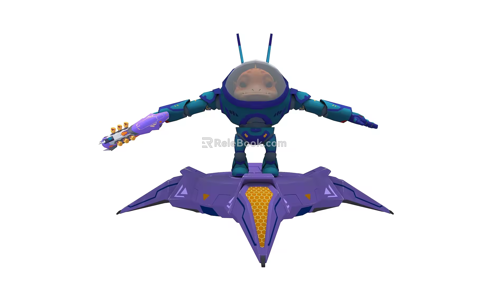 modern robot machinery 3d model