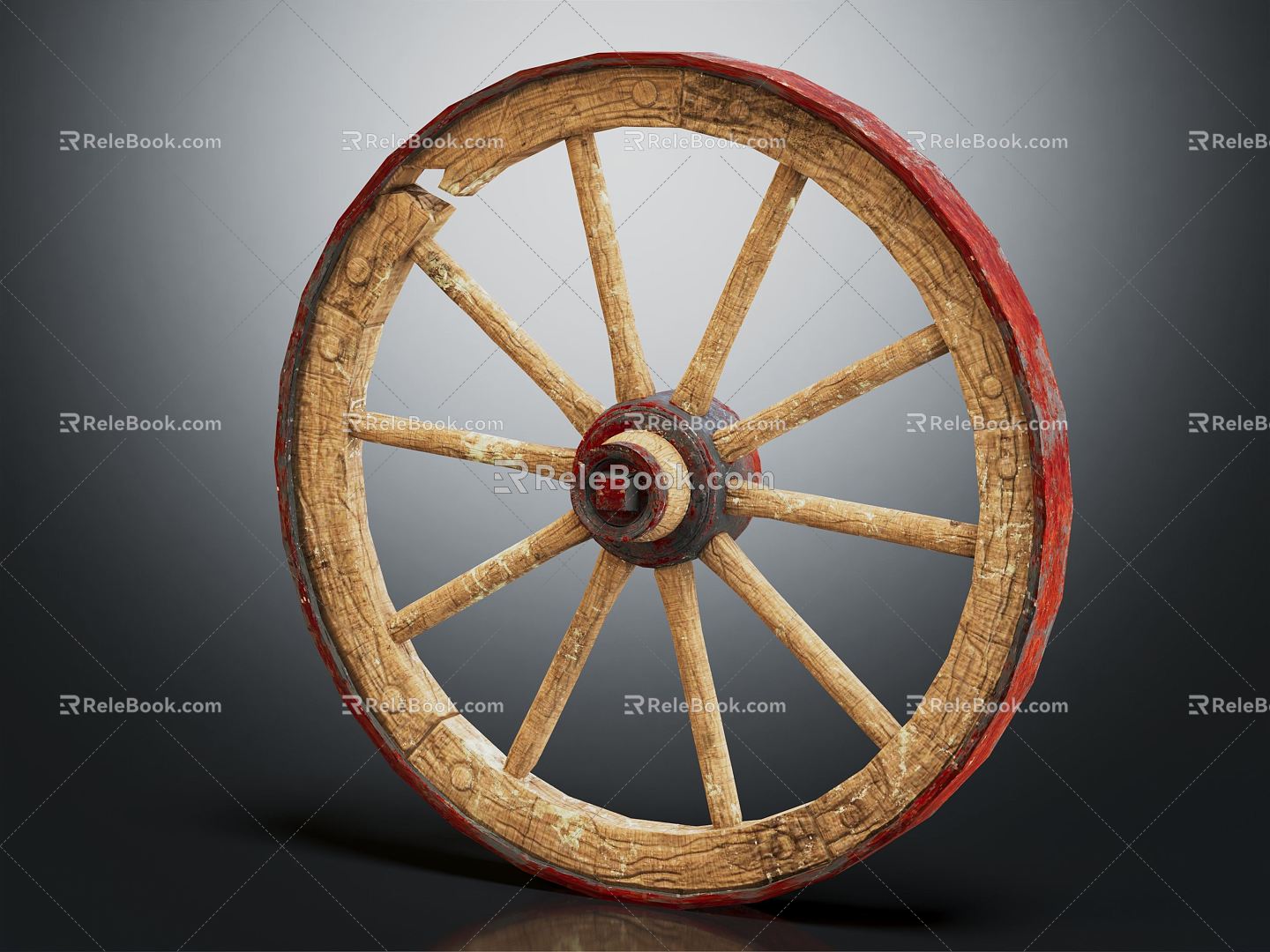 Modern Wheels Wheels Carriage Wheels 3d model