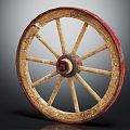 Modern Wheels Wheels Carriage Wheels 3d model