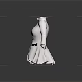 Elegant White Women's Blouse With Stand Collar Black Trim Bow Details And Long Sleeves