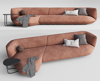 Modern corner sofa multiplayer corner sofa 3d model