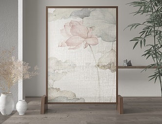 new chinese style screen 3d model