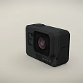 Black Compact Action Camera With LCD Screen Digital Display Portable Design For Outdoor Use 3d model