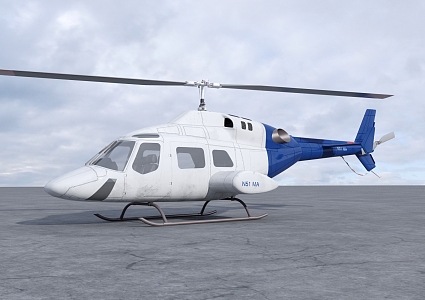 Modern Helicopter 3d model