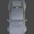 Silver Sports Car With Sleek Body Rear Spoiler And Sporty Wheels Design