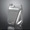 Sleek Silver Household Oil Container With Ergonomic Handle And Secure Cap For Daily Use