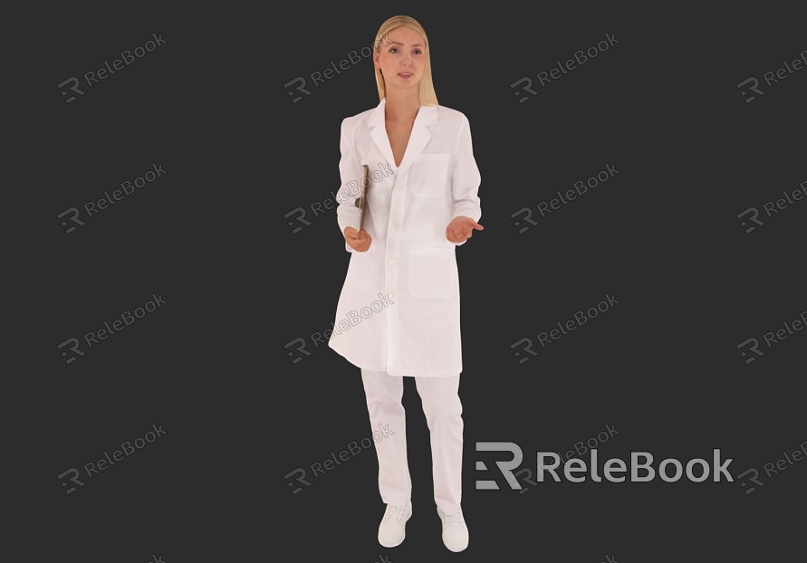 Standing posture lady talking posture workplace women model