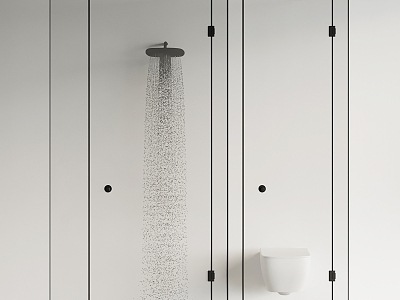 09 shower partition 3d model