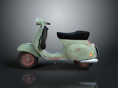 Scooter Motorcycle Two-wheeled Motocross Motorcycle Road Race Motorcycle Motor Vehicle 3d model