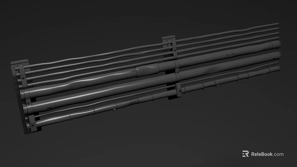 Stainless Steel Modern Door Handles For Home Office And Commercial Use 3d model 