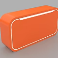 Stylish Orange Rectangular Check In Device With White Trim And Modern Design