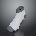 White And Gray Ankle Socks For Daily Casual Wear With Comfortable Design