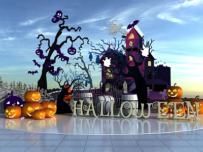 Modern Beauty Chen Halloween Beauty Chen 3d model