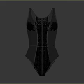 Elegant Black Lace Bodysuit with Floral Embroidery and Sheer Mesh Details
