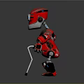 Robot Assistant Small Robot Butler Robot Butler Figure Game Figure 3d model