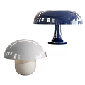 Decorative Modern Mushroom Shaped Table Lamps With White And Blue Bodies