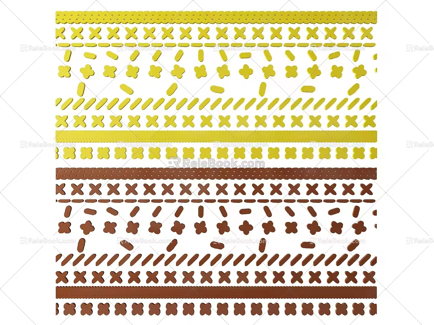 Modern 2D Line Carved Clothing Line Carved Line Corner Line Plaster Line Lattice Window Decorations Geometric Pattern Carved 3d model