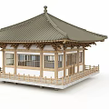 New Chinese Style Ancient Building Ancient Building Homestay Building 3d model