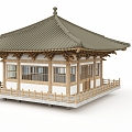 New Chinese Style Ancient Building Ancient Building Homestay Building 3d model