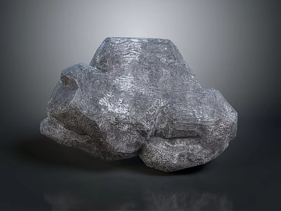 Natural Rough Stone With Detailed Surface Texture For Decorative Home Use 3d model