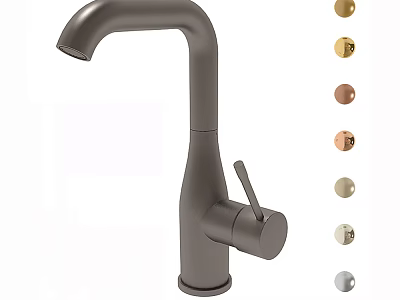Stylish Modern Kitchen Faucet With Sleek Design And Multiple Color Options 3d model