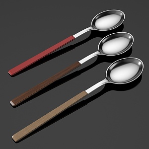 Spoon tableware table spoon 3d model