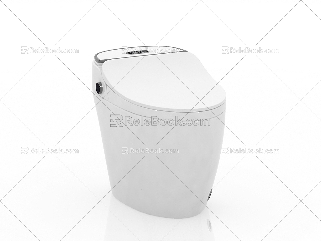 Smart toilet 3d model