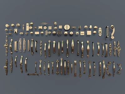 American Handle Hardware Door Handle Cabinet Handle 3d model