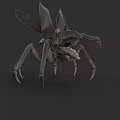 3D Rendered Aquatic Creature Featuring Multiple Legs Large Fins And Complex Body Structure