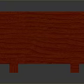 Contemporary Red Wooden TV Stand With Drawers And Open Shelf Design