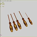 Screwdriver Phillips Screwdriver Flat-blade Screwdriver suit Hardware Tool Torx Screwdriver Combination suit Screwdriver Set 3d model