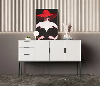 Modern Side Cabinet Entrance Cabinet Side Cabinet Decorative Cabinet 3d model