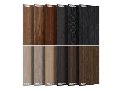 Wood veneer wall panel wall veneer wood veneer background wall 3d model