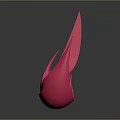 Contemporary Unique Pink Abstract Sculptural Furniture Featuring Smooth Curved Flowing Lines