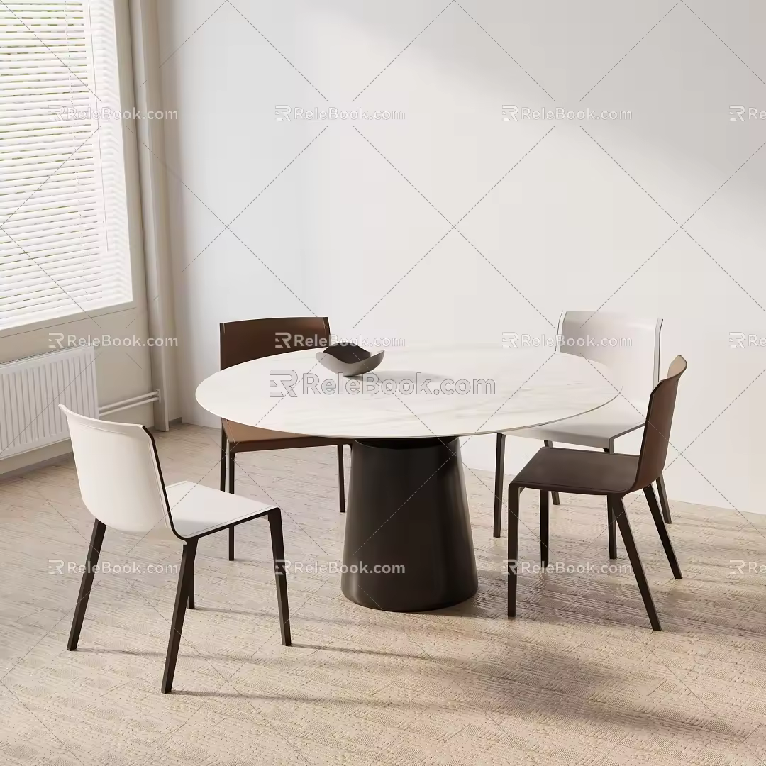 Modern table combination 3d model
