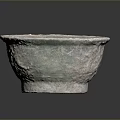 Ancient Bronze Bowl Sculpture With Intricate Carving Details And Historical Craftsmanship