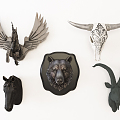 Modern Animal Wall Decorations Wall Decorations 3d model