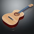 Acoustic Wooden Guitar With Natural Wood Finish Classic Body And Steel Strings