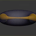 Blue And Gold Textured Metallic Bracelet With Circular Design Shiny Surface
