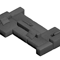 Modern Two-sided Sofa Combination Sofa Multiplayer Sofa 3d model