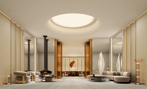 Light Luxury Room 3d model