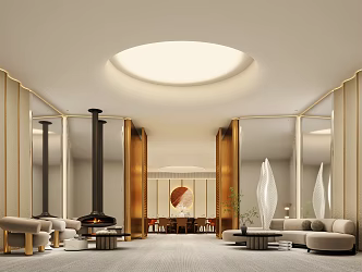 Light Luxury Room 3d model