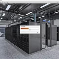 Modern Data Center Interior With Organized Server Racks And Bright Lighting 3d model
