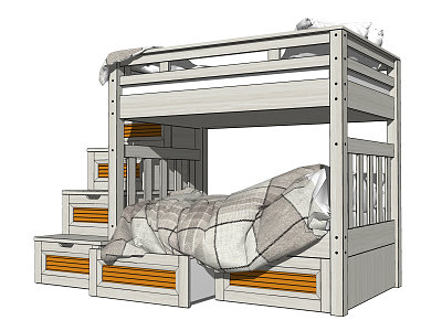 Modern Bed-up Bed-up Bed-down Children's Bed model