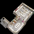 Elegant Modern Jewelry Store Interior With Glass Display Cases And Soft Lighting