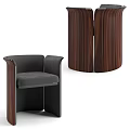 Modern Round Wooden Dining Table Set With Matching Chairs And Stylish Design