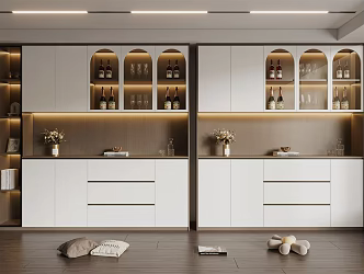 Modern Wine Cabinet 3d model
