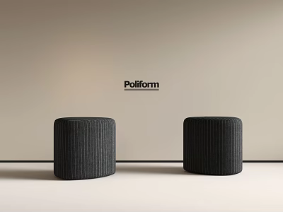 Middle Ancient Silent Sofa Stool Fabric Sofa Stool 3d model