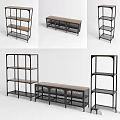 IKEA FALLISK Collection Furniture Including Leaning Wall Shelf Storage Unit And Coffee Table